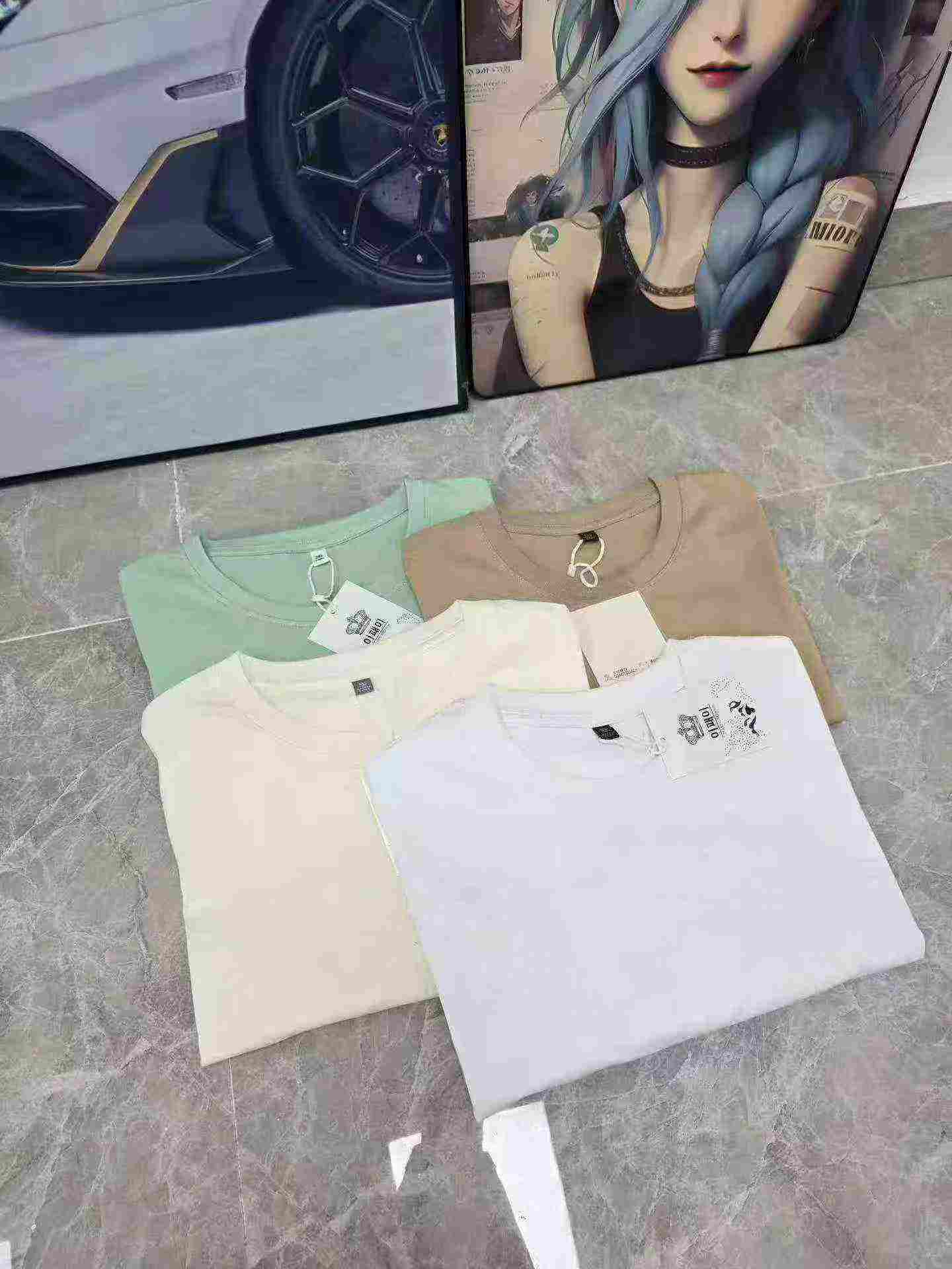 25000 Pcs Men's Loose Oversized Plain Short Sleeve T-Shirts - Image 3