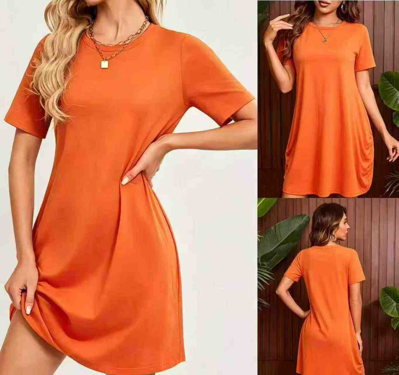 707 Keping Gaun T-Shirt Lengan Pendek Longgar Dagangan Luar - Image 5