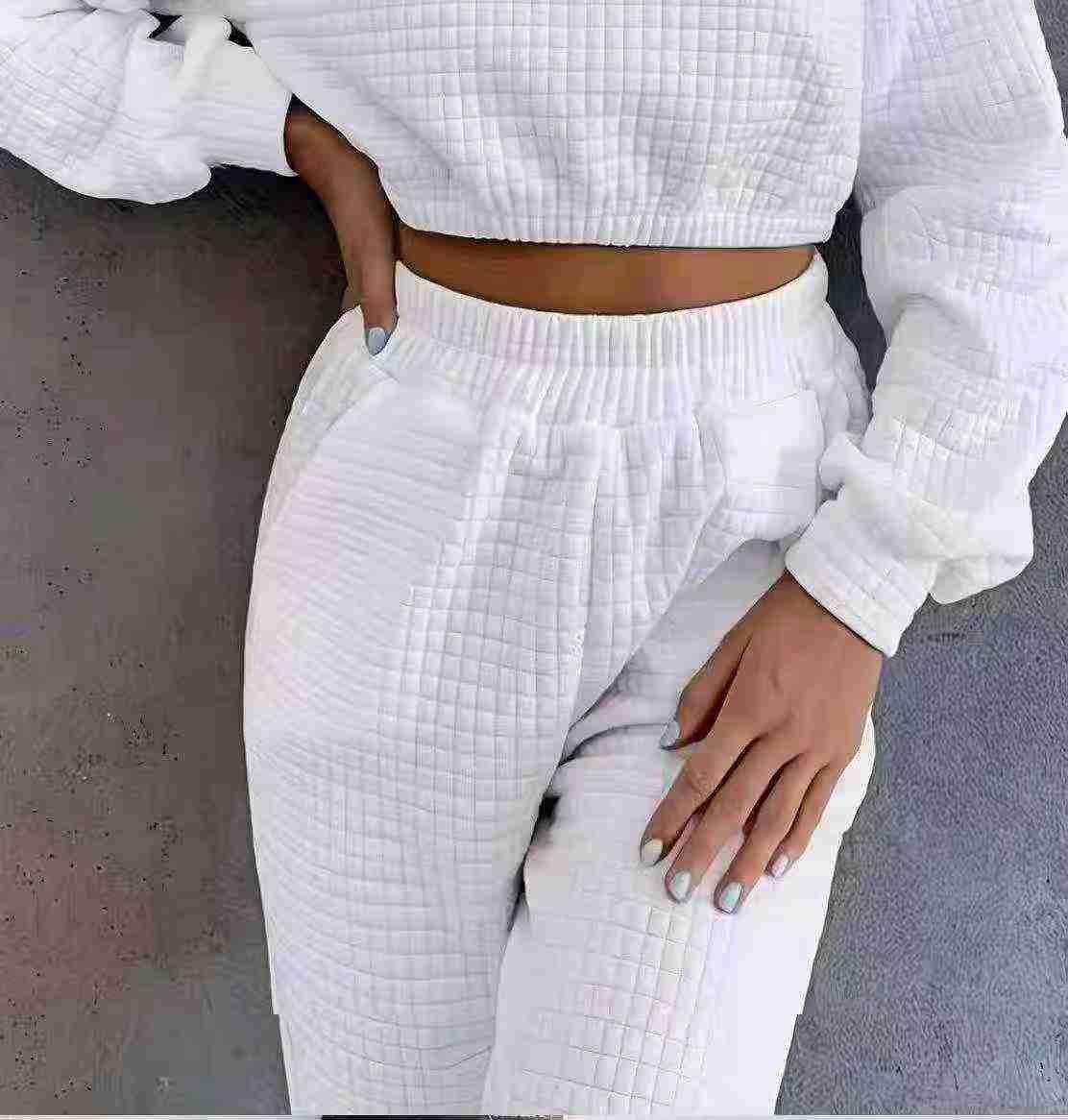 Waffle Long Sweatpants, Quantity: 378 Pieces, Sizes 0XL-5XL, No Packaging, Clearance - Image 3
