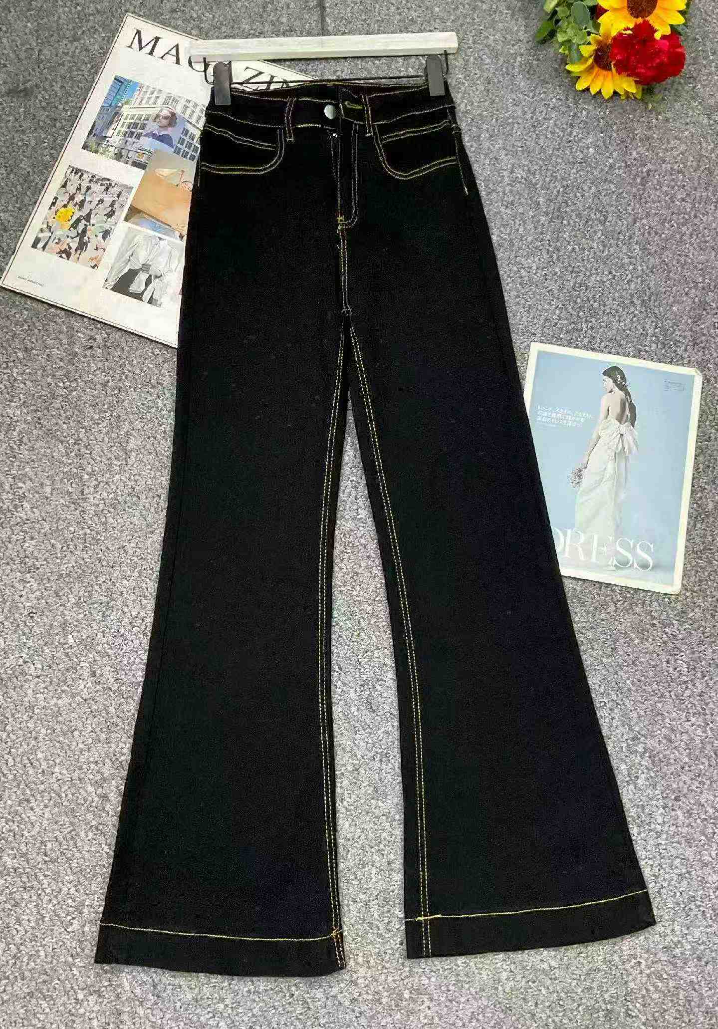 Celana Jeans Katun Cuci Vintage Baru Musim Semi dan Musim Panas, Sekitar 500 Pcs - Image 3