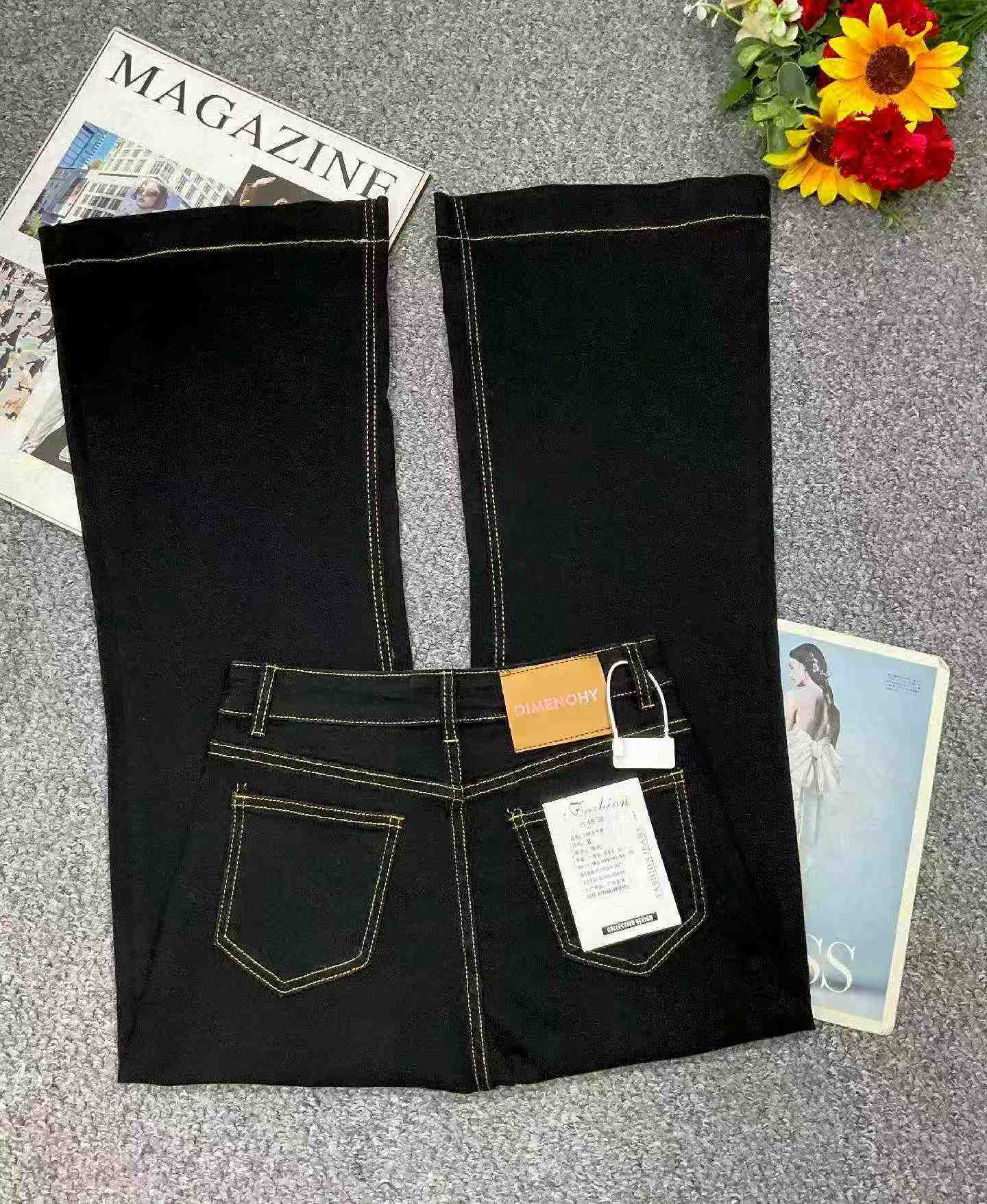 Celana Jeans Katun Cuci Vintage Baru Musim Semi dan Musim Panas, Sekitar 500 Pcs - Image 4