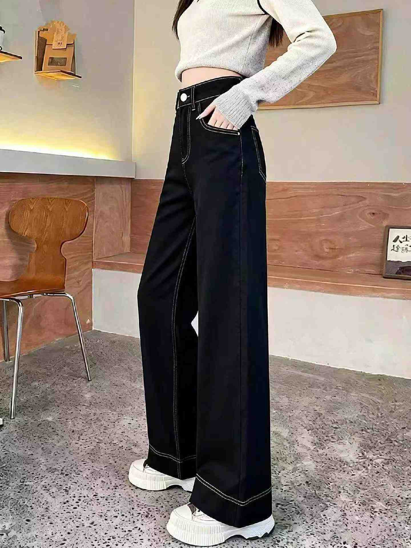 Celana Jeans Katun Cuci Vintage Baru Musim Semi dan Musim Panas, Sekitar 500 Pcs - Image 5