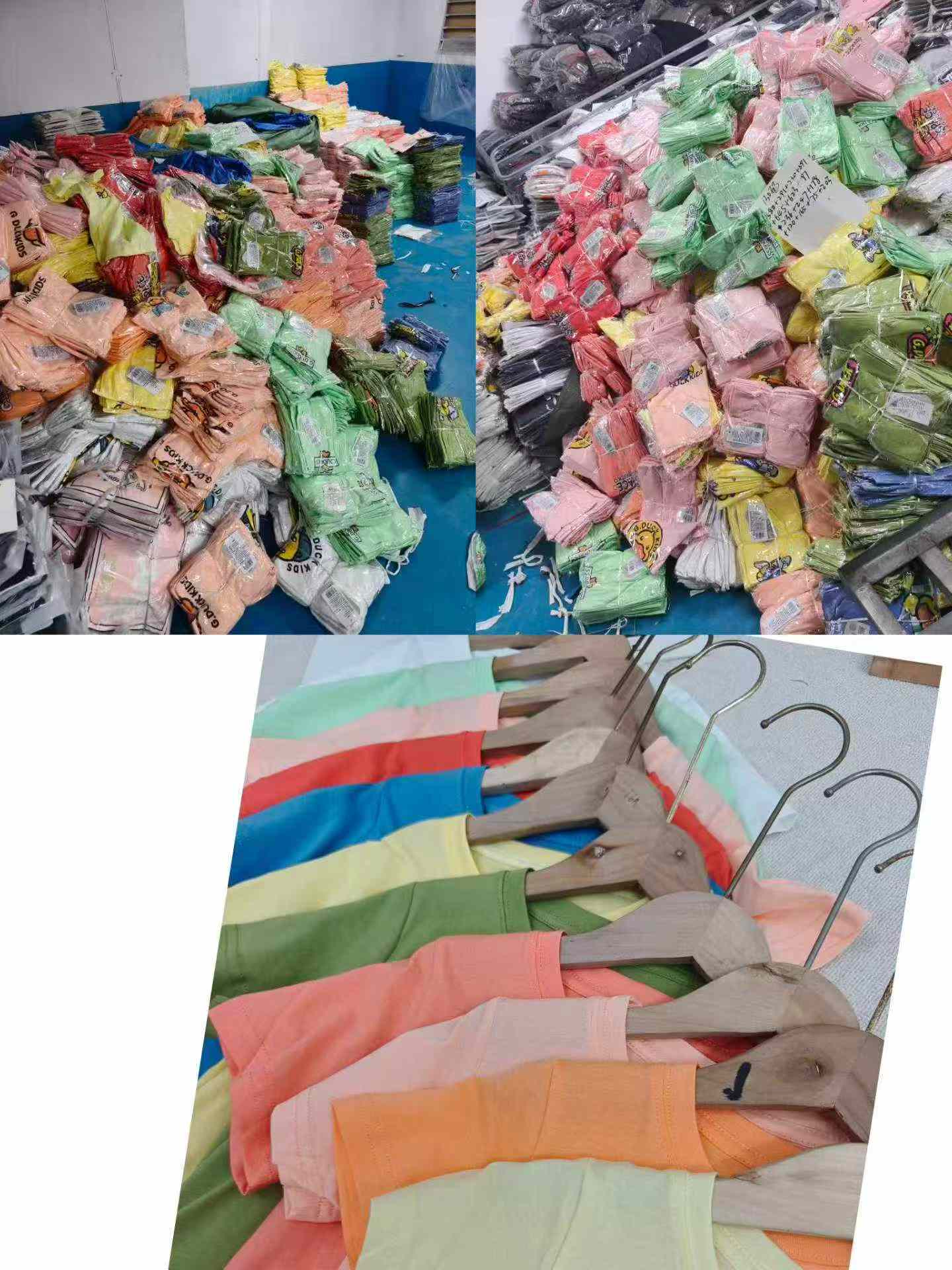 17000 Peças de Camisetas de Algodão de Manga Curta para Crianças da Marca Pato Amarelo Pequeno - Image 7