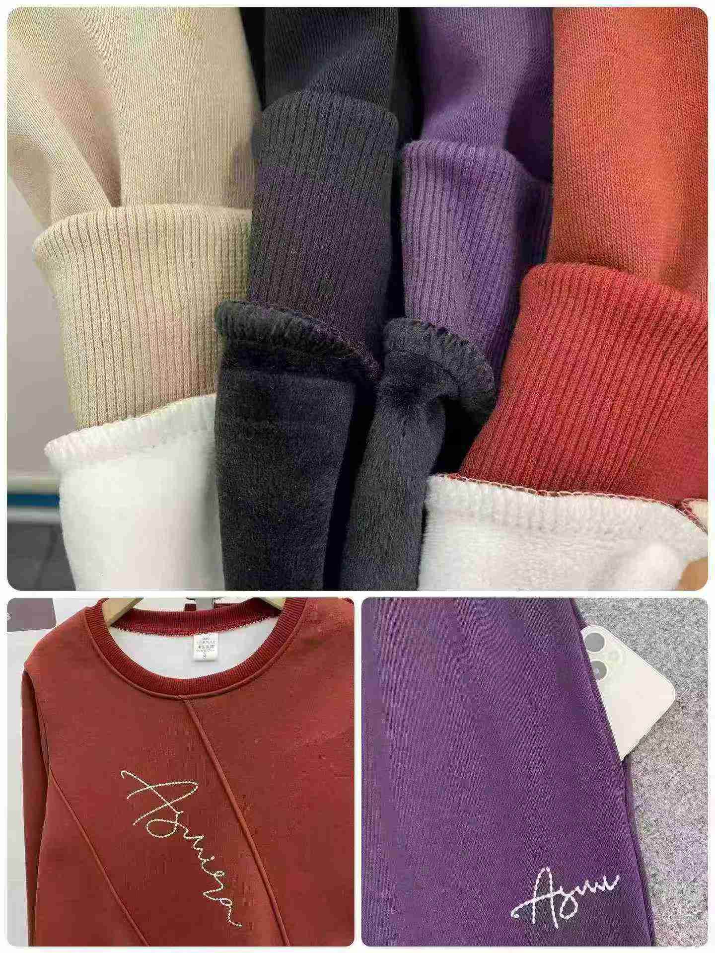 Conjunto de Moletom Esportivo Casual e de Moda com Forro de Fleece Composto de Algodão Novo, 305 Conjuntos - Image 7