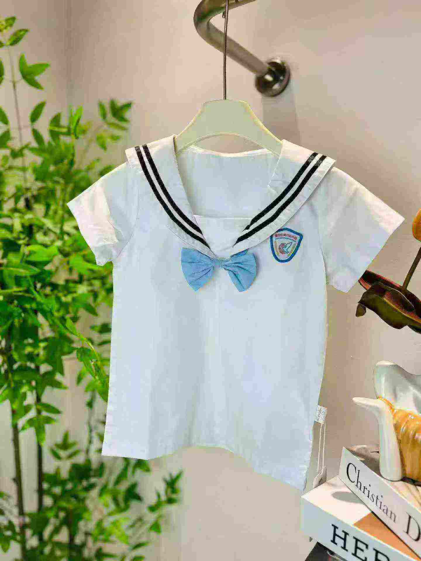 Yalante Brand Cotton Navy Collar Kids School Uniform Set, 200 Boys Sets, 400 Girls Sets, Size 100-160 - Image 4