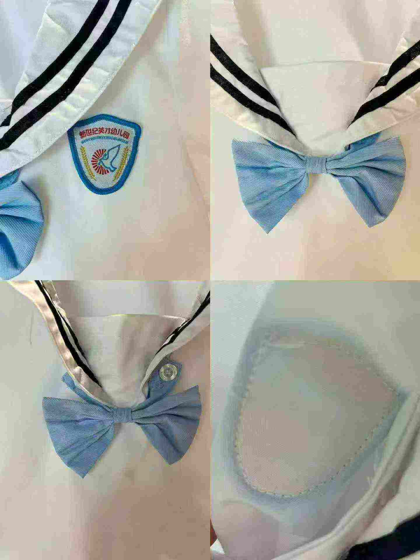Yalante Brand Cotton Navy Collar Kids School Uniform Set, 200 Boys Sets, 400 Girls Sets, Size 100-160 - Image 9