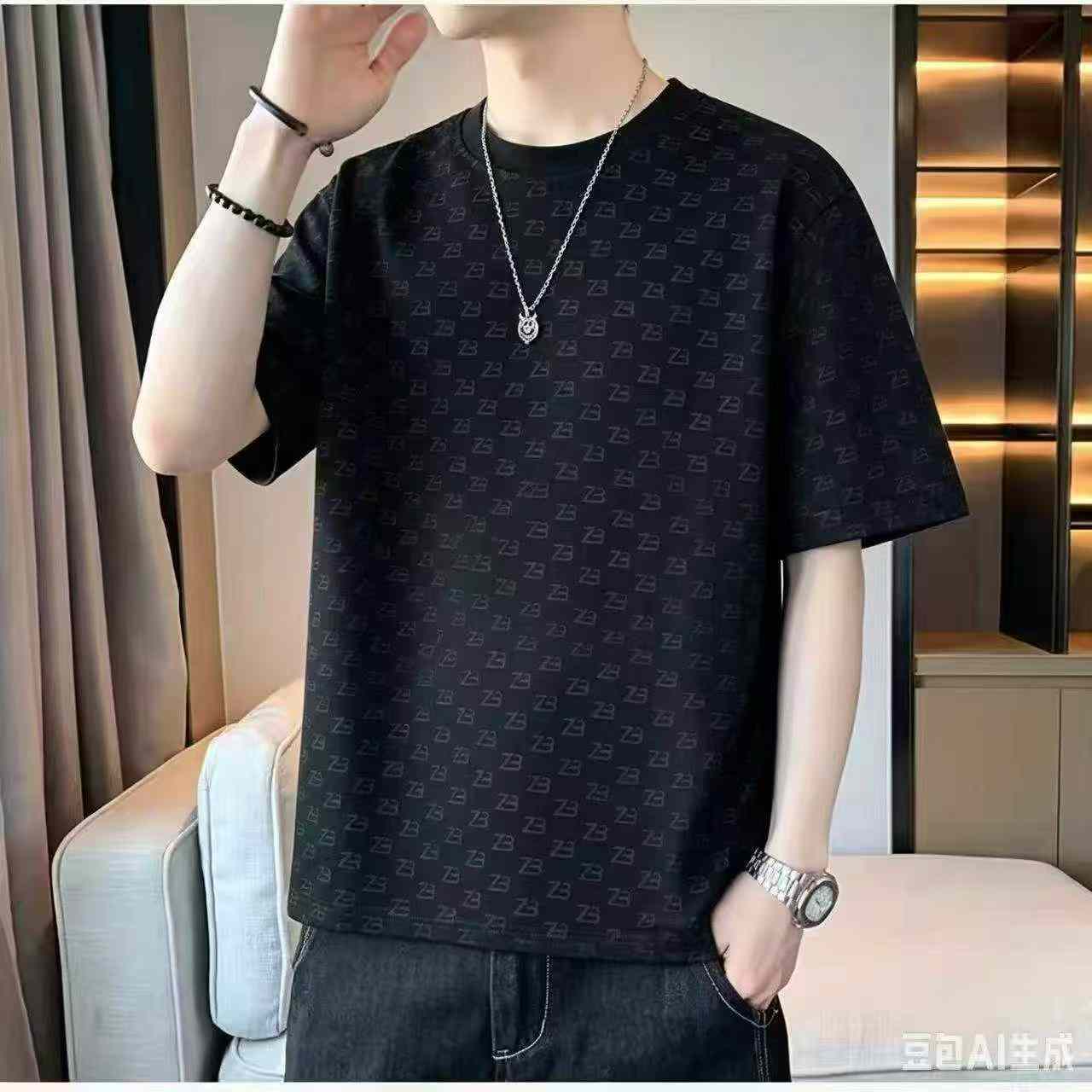 High Quality Brand Men's Trendy T-shirts 230g, Total 2930 Pieces, Individually Packed - Image 6