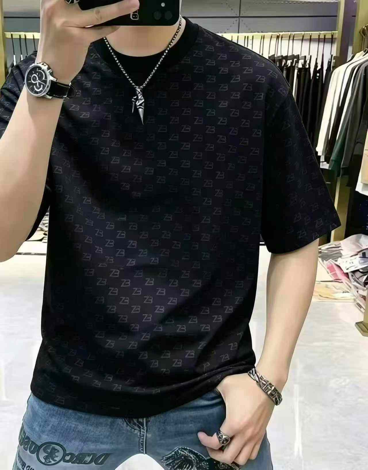 High Quality Brand Men's Trendy T-shirts 230g, Total 2930 Pieces, Individually Packed - Image 7