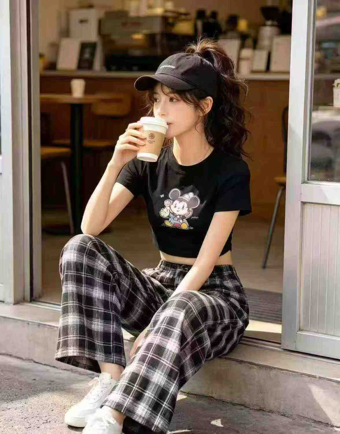 Pantalones casuales a cuadros de nuevo estilo, 647 piezas - Image 5