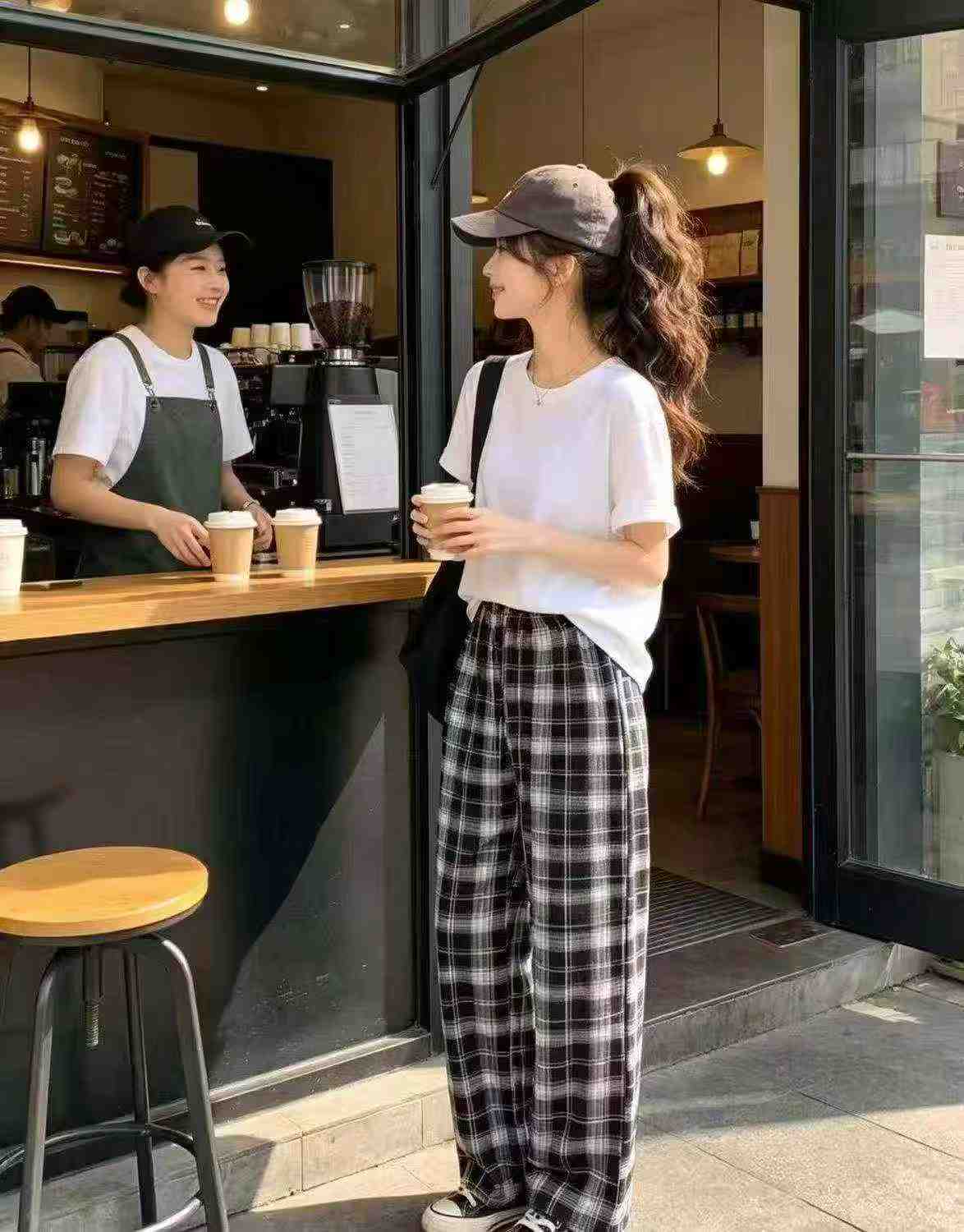 Pantalones casuales a cuadros de nuevo estilo, 647 piezas - Image 7