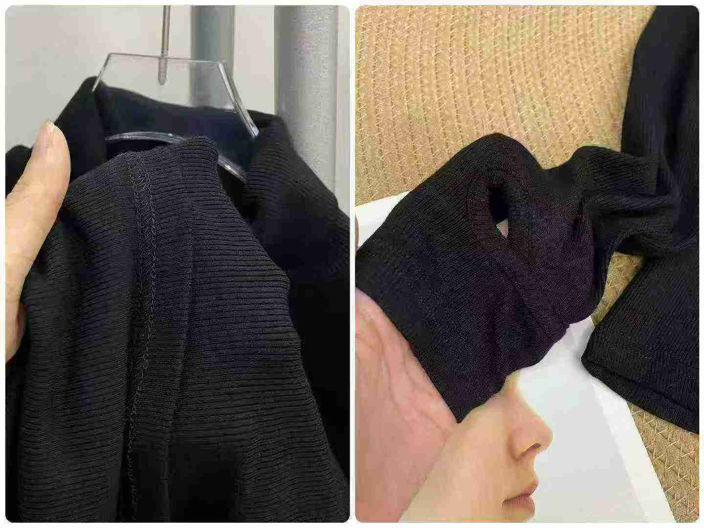 1260 pièces nouveaux sous-pulls basiques à col haut côtelé - Image 7