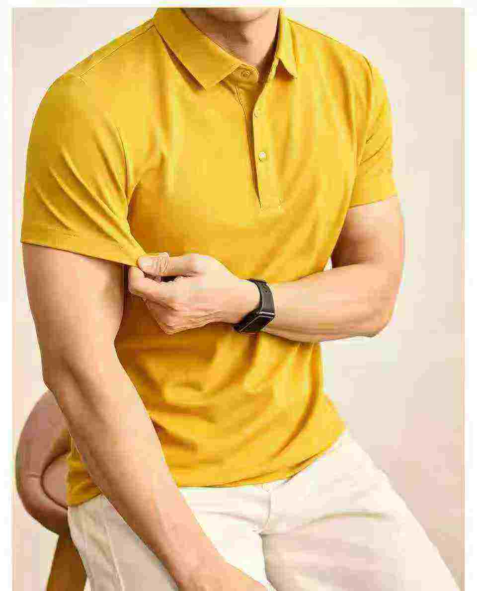 Branded Summer Breathable Men's Commute Short Sleeve Polo Shirt 3315 Pieces - Image 3