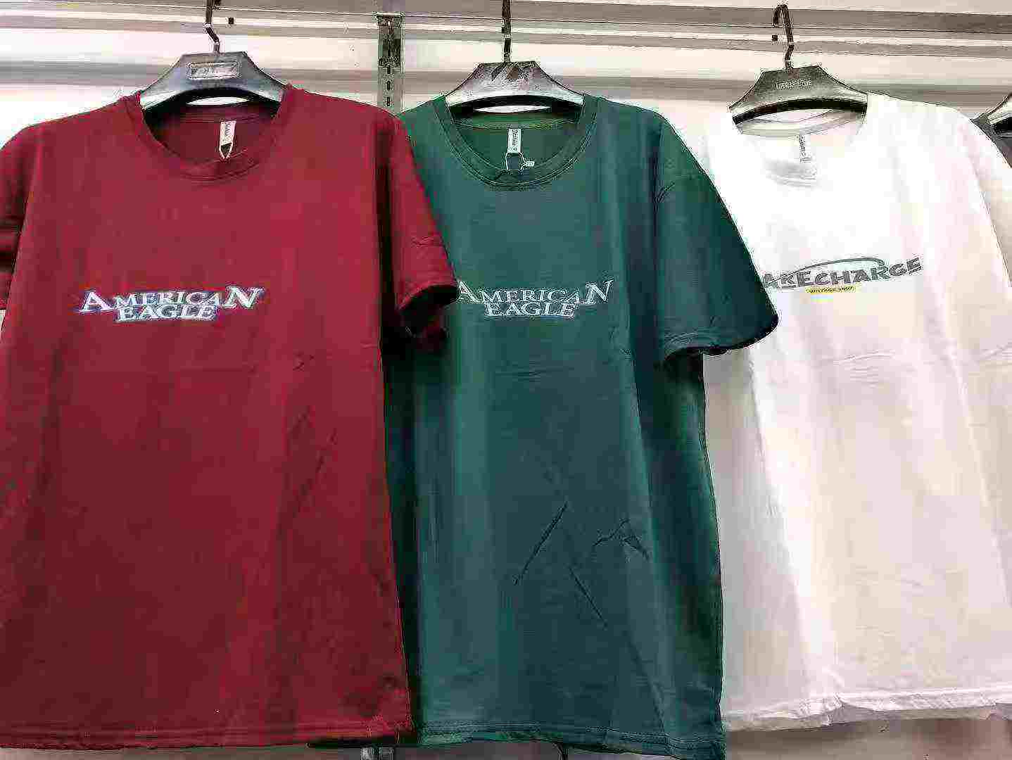 T-shirt décontracté pour homme à manches courtes en coton imprimé, 5 000 pièces en stock, quantité minimum de commande de 100 pièces - Image 2