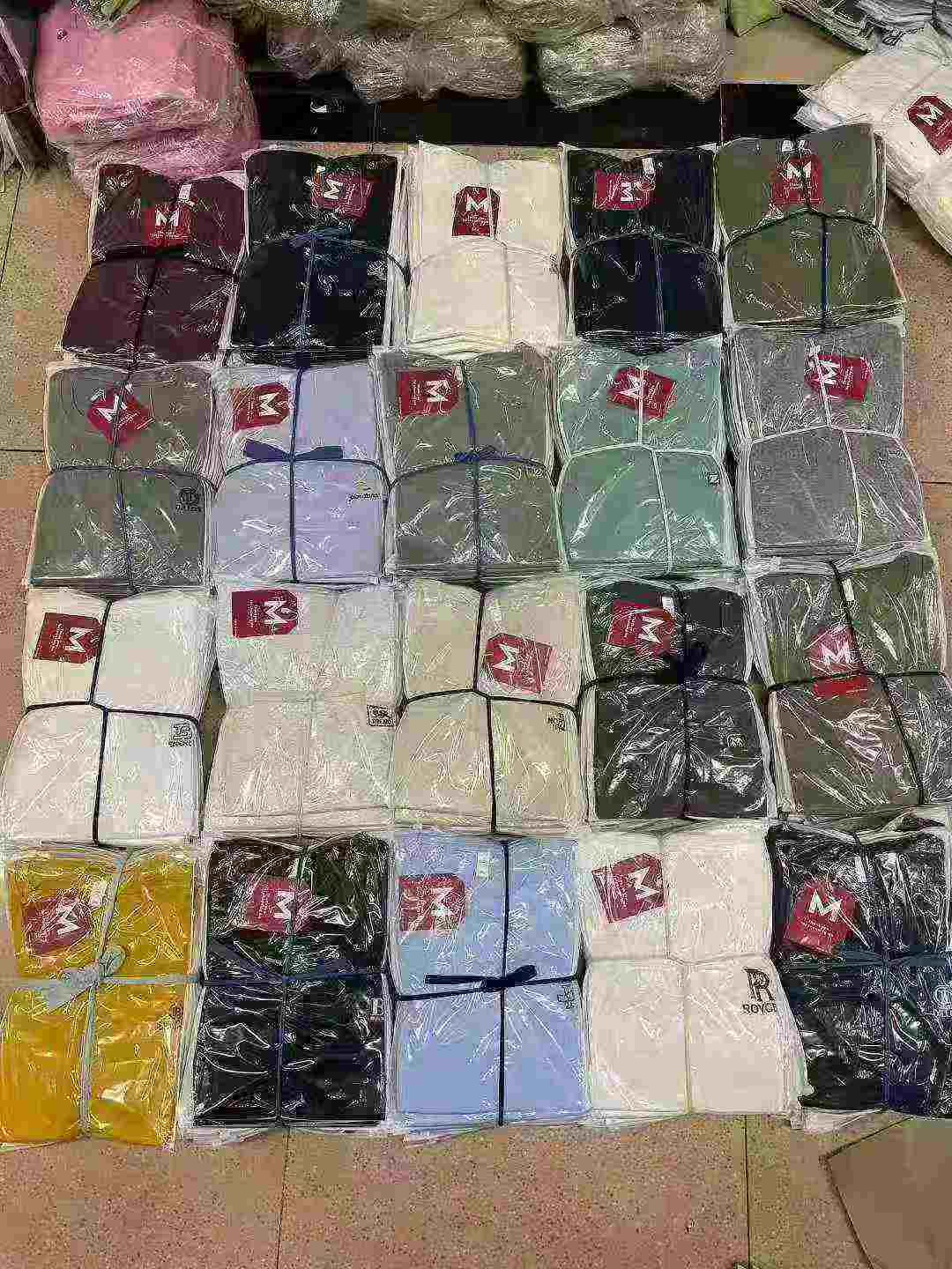 30000 Piezas de Camisetas para Hombre de Algodón con Logo Bordado en Stock - Image 6