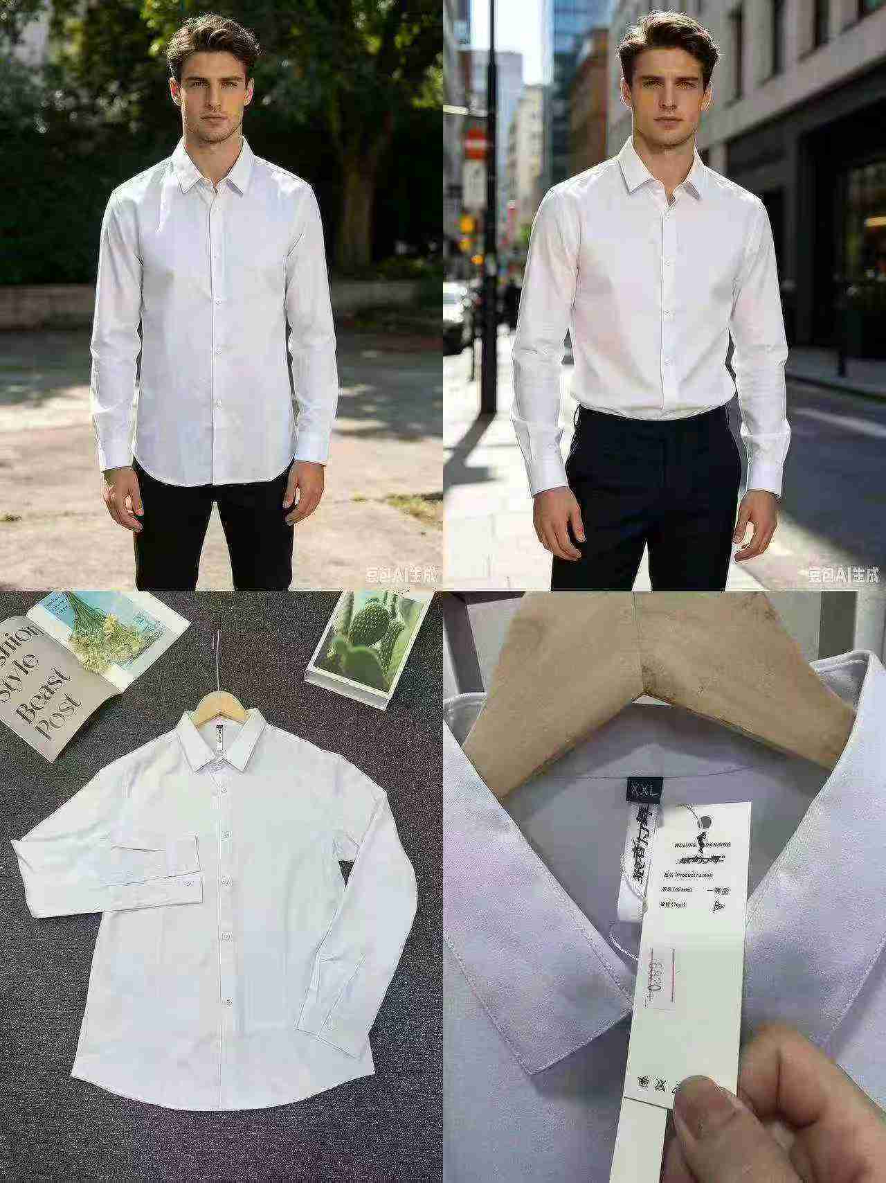 Mashati ya Wanaume yenye Mikono Mirefu, Ukubwa 50-64 (M-6XL), Karibu Vipande 15000, Uuzaji wa Kutoa Hifadhi kwa Wingi - Image 6
