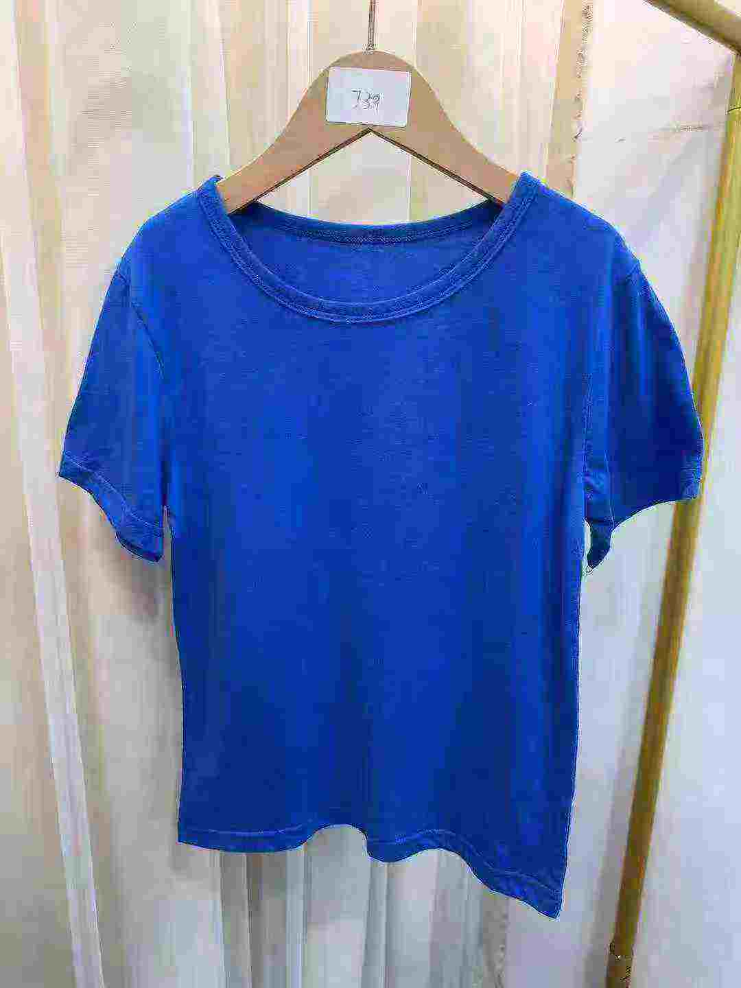 330 Pcs Candy Color Cotton Short Sleeve Kids T-shirts Size 110-130 - Image 5