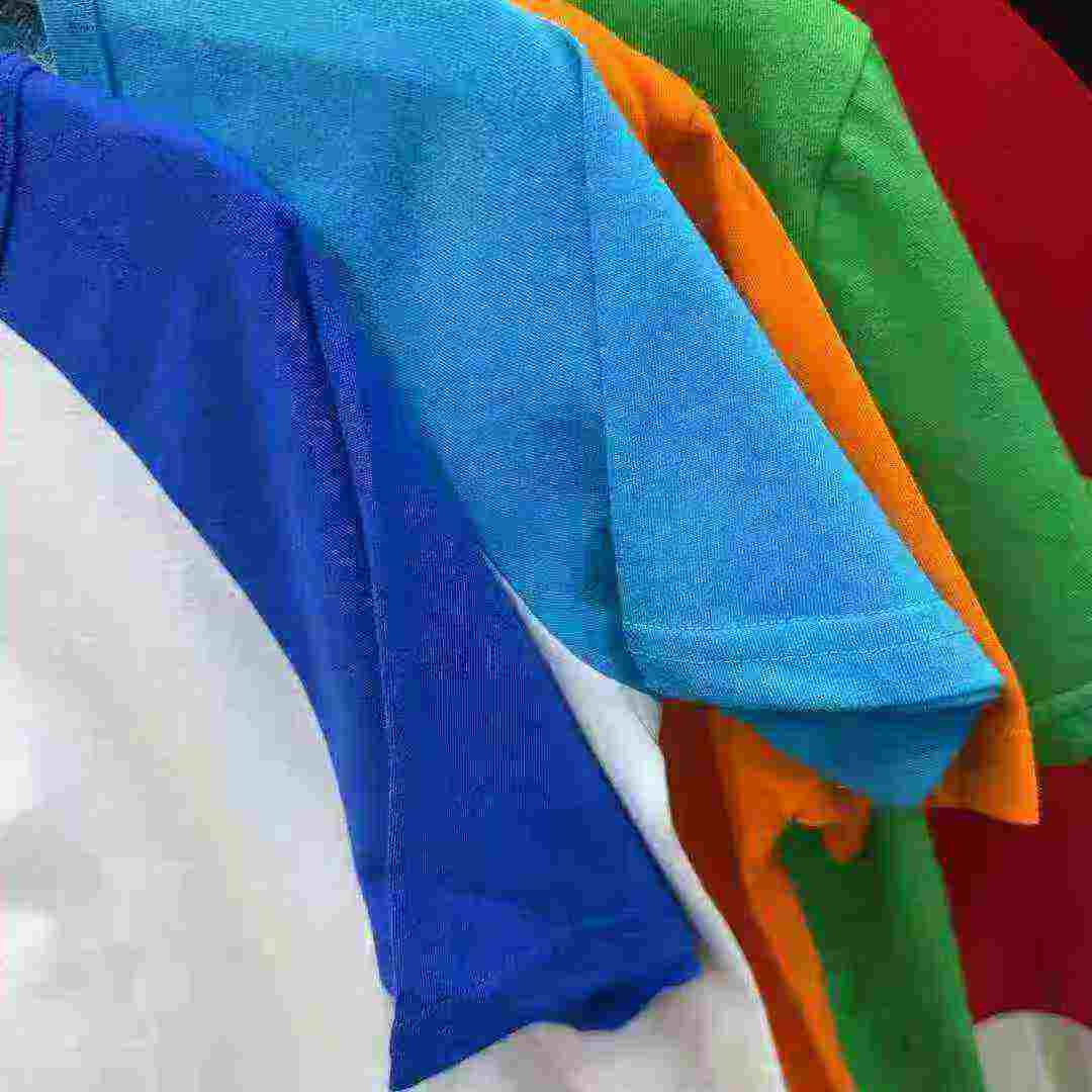 330 Pcs Candy Color Cotton Short Sleeve Kids T-shirts Size 110-130 - Image 9