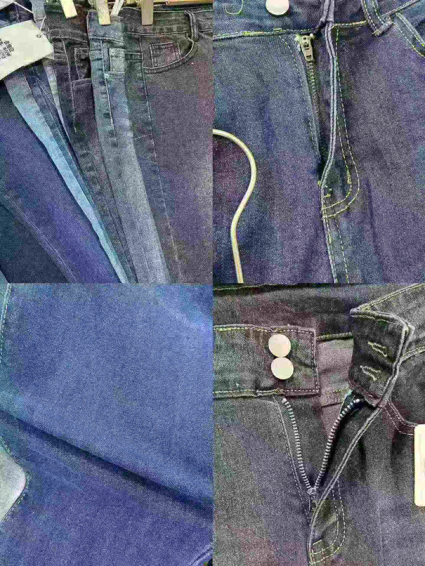 Grosir 1500 Pcs Celana Jeans Flared Pinggang Tinggi Elastis Wanita - Image 8
