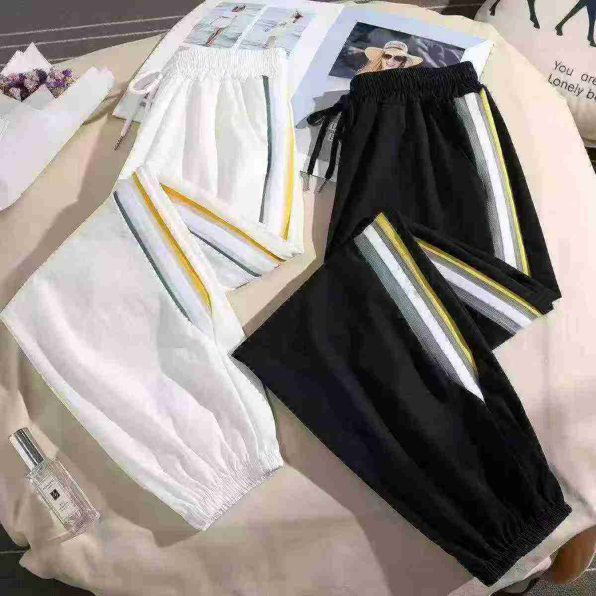 Seluar Jogger Kasual Sutera Ais Musim Panas Baharu 2026 untuk Wanita, 682 Helai - Image 3