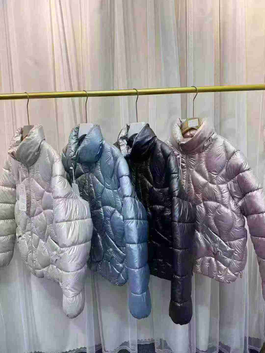 2017 chiếc áo khoác bông phồng họa tiết kẻ kim cương dày dặn dành cho các bà mẹ - Image 6