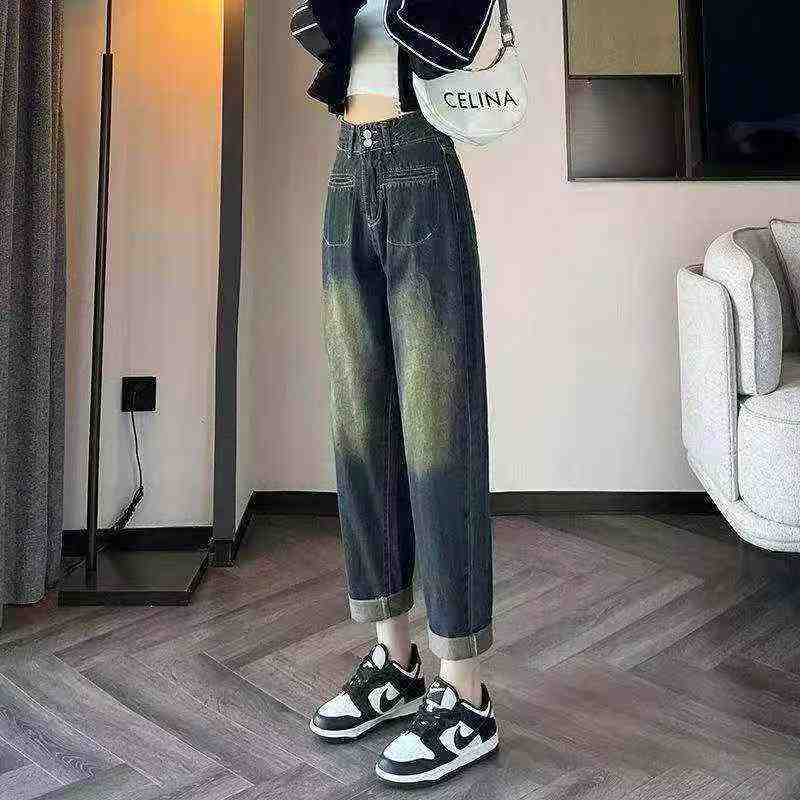 No.018 Vintage High Waist Loose Dad Jeans 1948 Pieces XS-XXL - Image 3