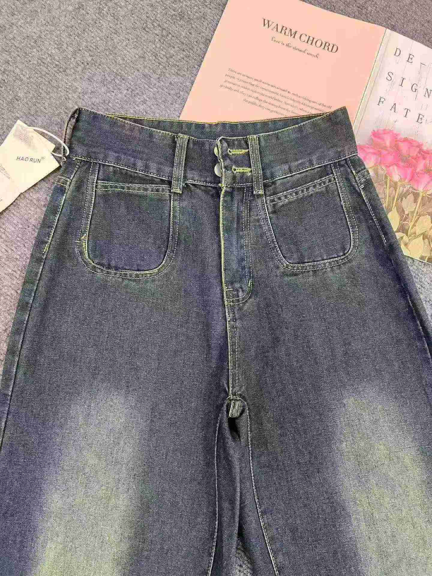 No.018 Vintage High Waist Loose Dad Jeans 1948 Pieces XS-XXL - Image 5