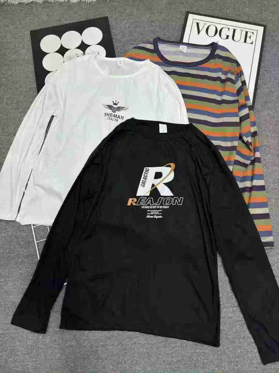 23285 Keping T-shirt Lengan Panjang Nipis Lelaki untuk Musim Bunga dan Musim Luruh - Image 7