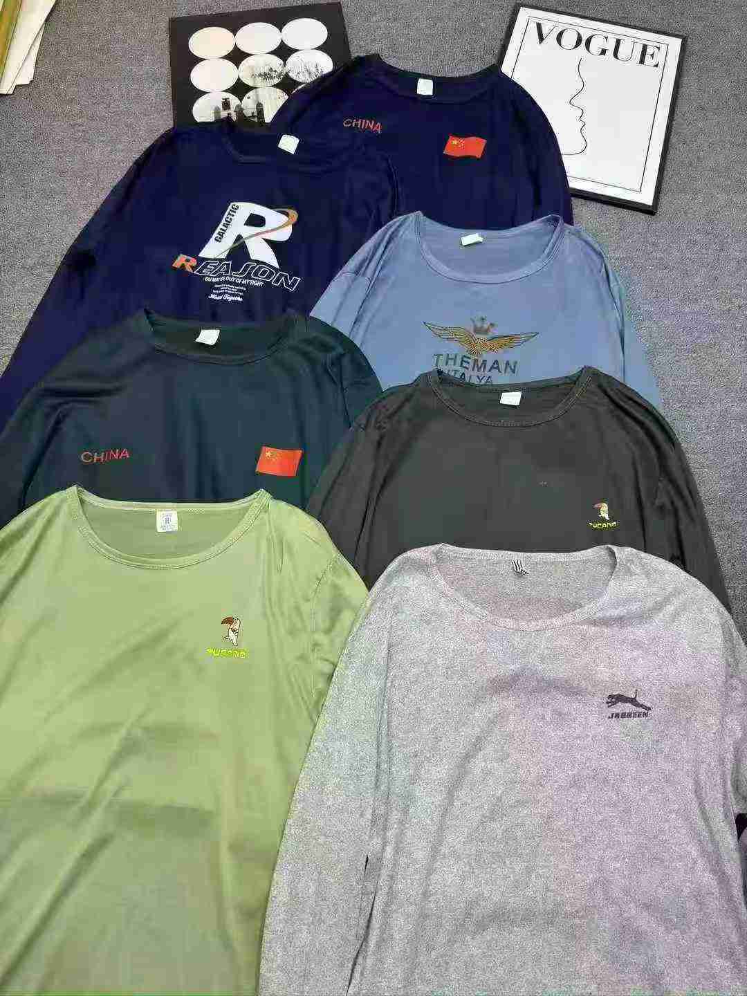23285 Keping T-shirt Lengan Panjang Nipis Lelaki untuk Musim Bunga dan Musim Luruh - Image 9