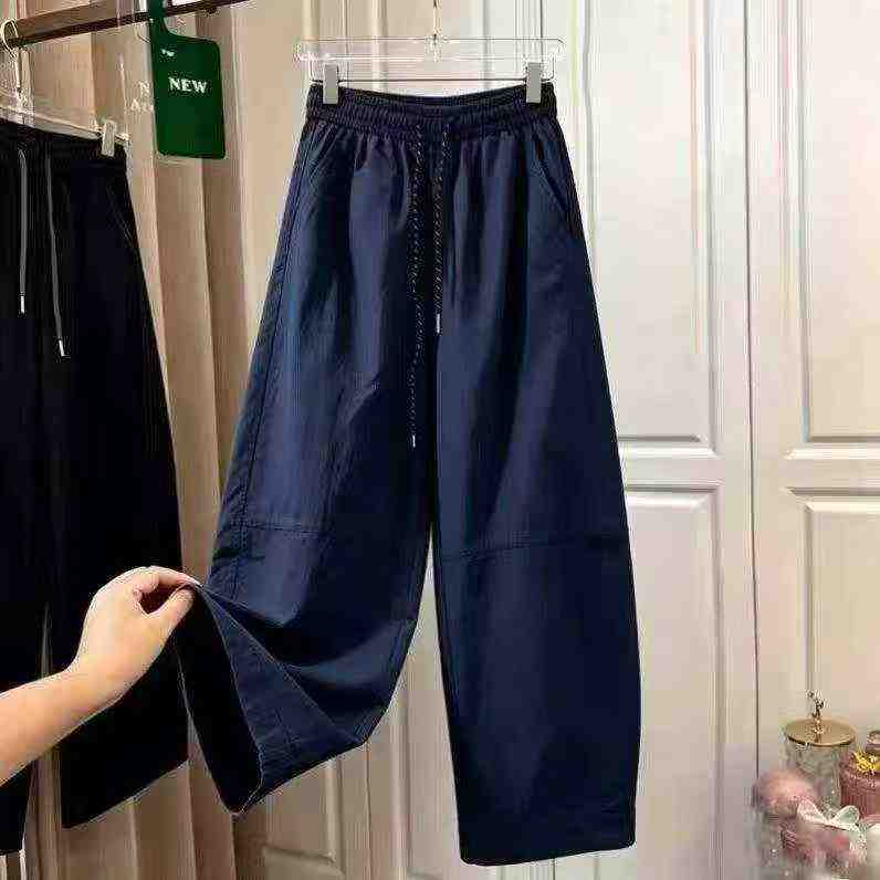 3200 PCS Summer Korean Style High Waist Solid Wide Leg Balloon Pants - Image 9
