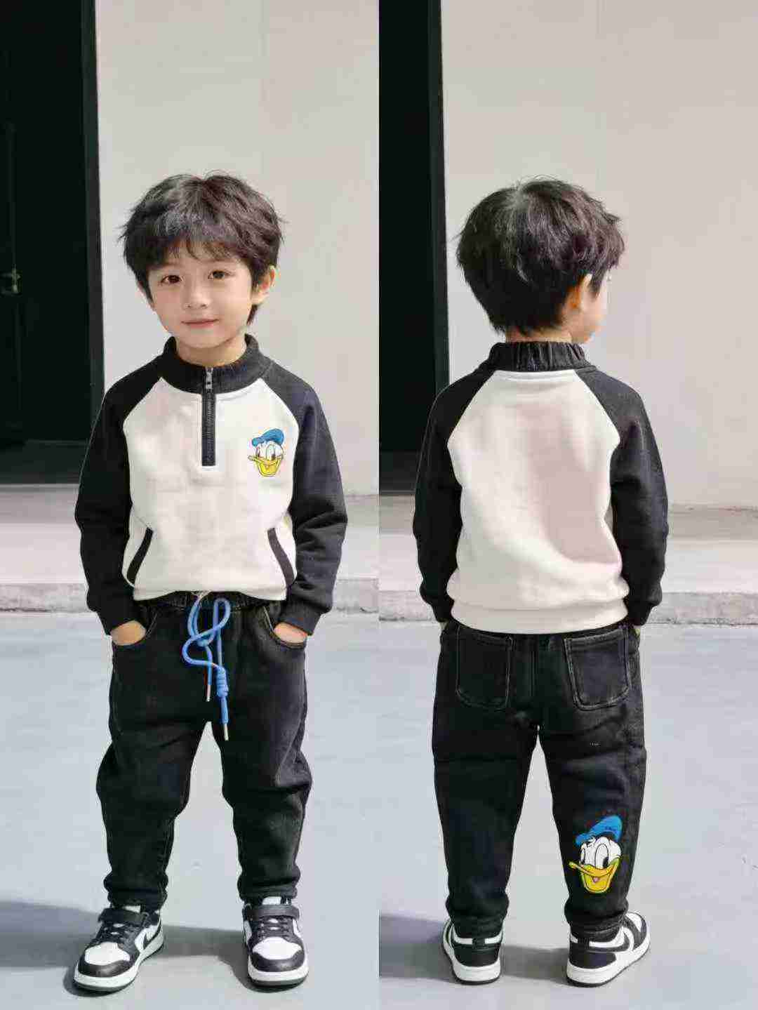 Approx 1000 Pieces Kids Fleece Lined Denim Long Pants - Image 4