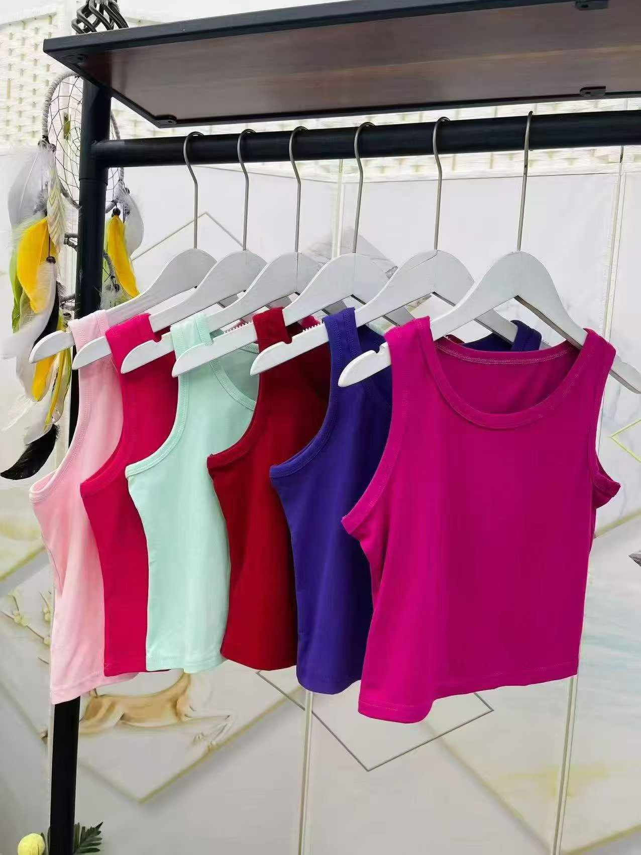 Women's Ribbed Cotton Outer Tank Top, Total 1229 Pieces - Image 7