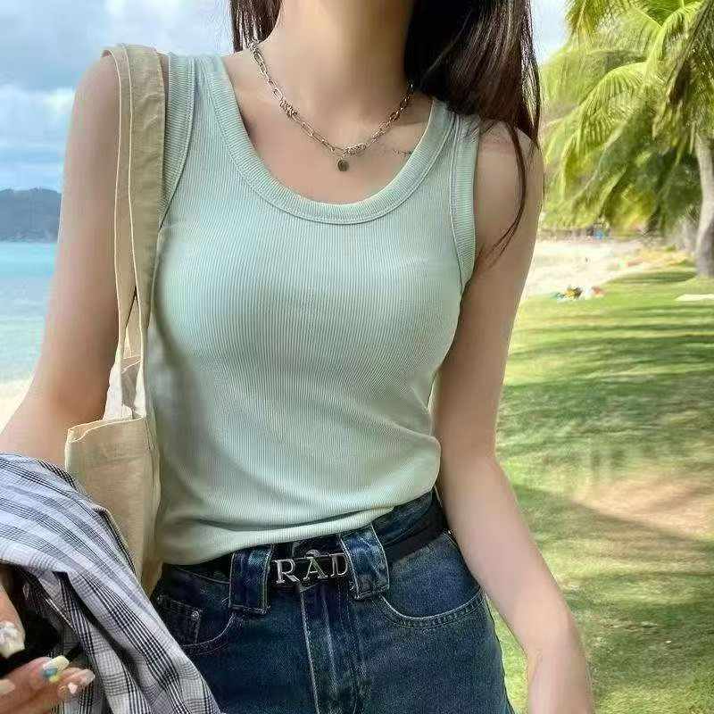 Women's Ribbed Cotton Outer Tank Top, Total 1229 Pieces - Image 8