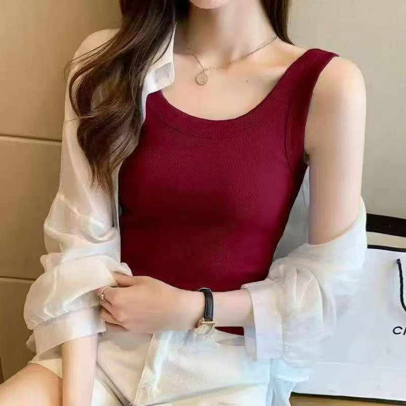 Women's Ribbed Cotton Outer Tank Top, Total 1229 Pieces - Image 9