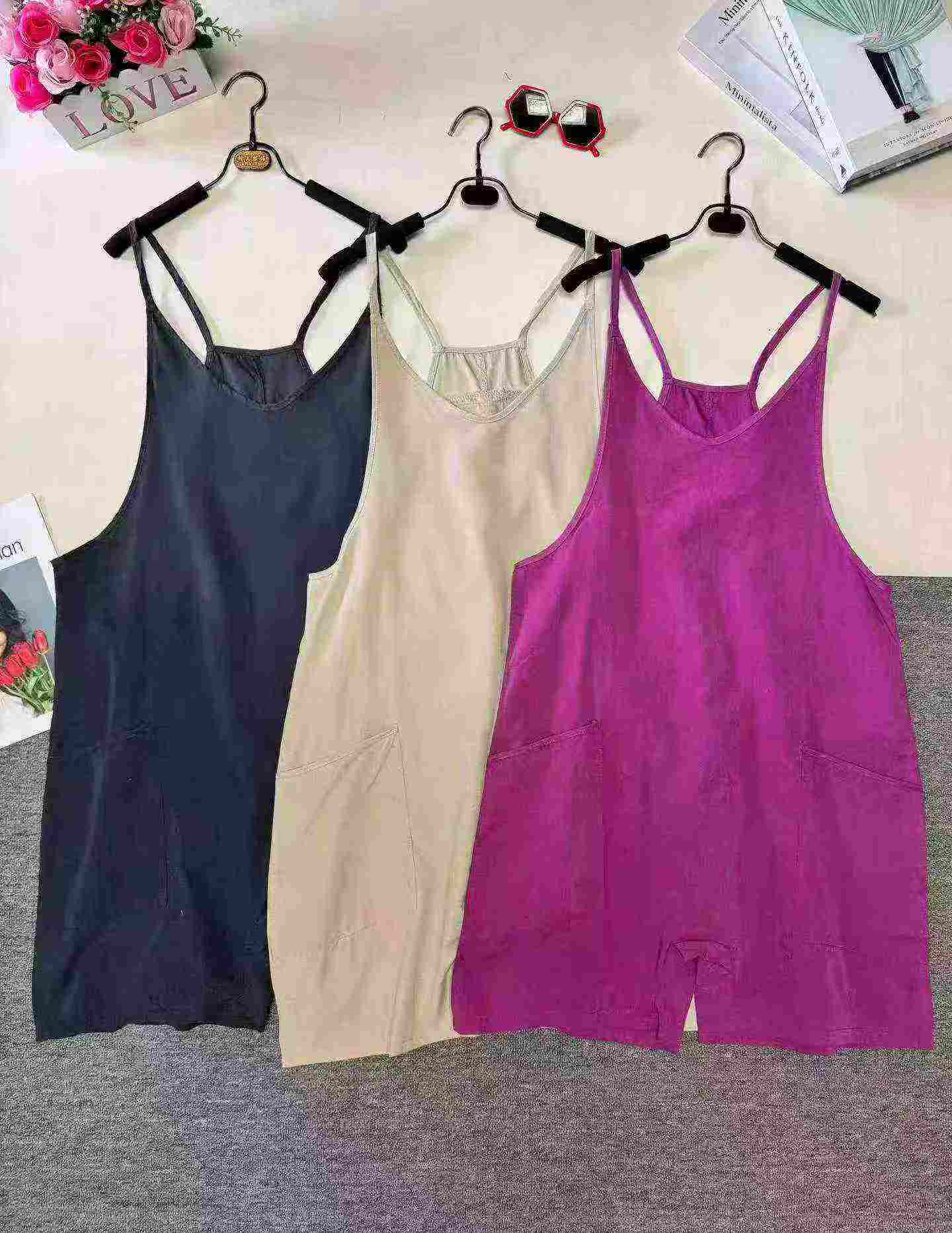 Summer European American Women's Knit Suspender Overall Shorts, 7 Colors, 9680 Pieces, Individual Packing - Image 4