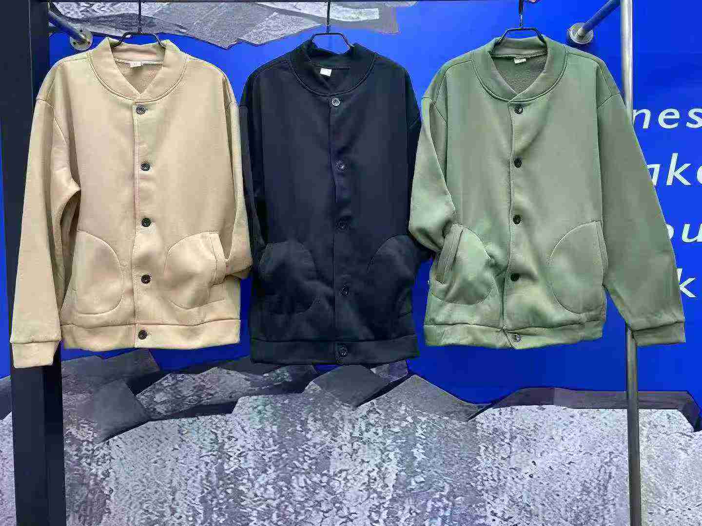 Men's Fleece Lined Baseball Jacket, Sizes M-2XXL, Total 4800 Pieces - Image 2