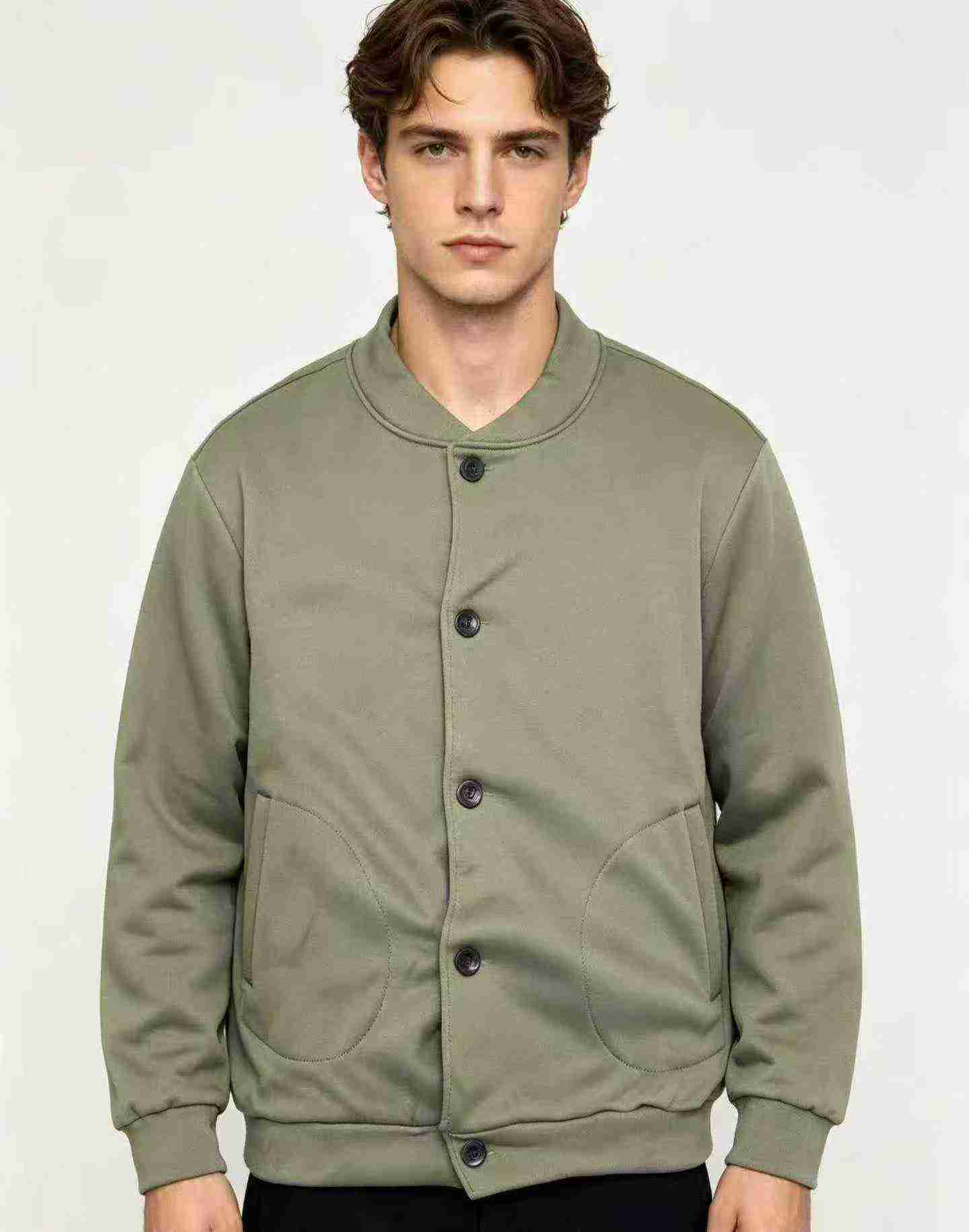 Men's Fleece Lined Baseball Jacket, Sizes M-2XXL, Total 4800 Pieces - Image 7