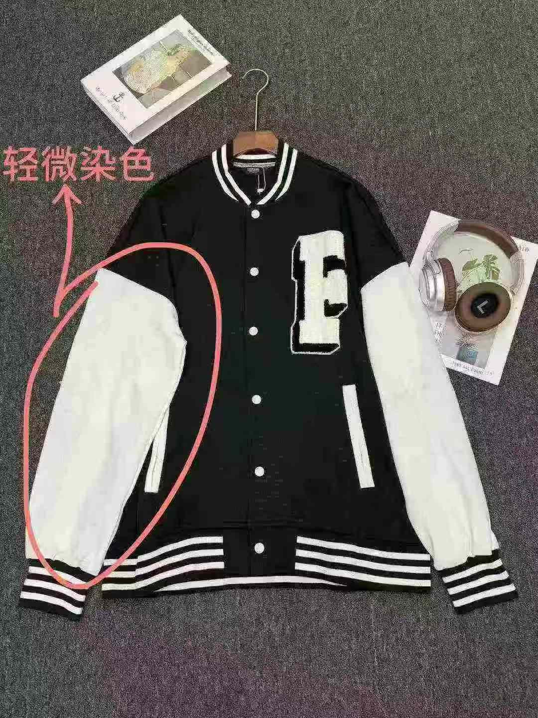 Men's Loose Trendy Baseball Jacket, About 540 Pieces - Image 5