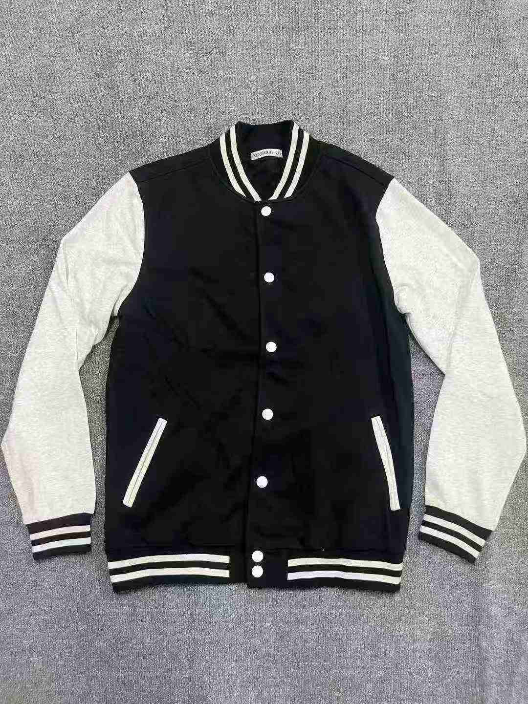 1050 Pieces 5 Colors S-6XL 100% Cotton Baseball Jackets - Image 5