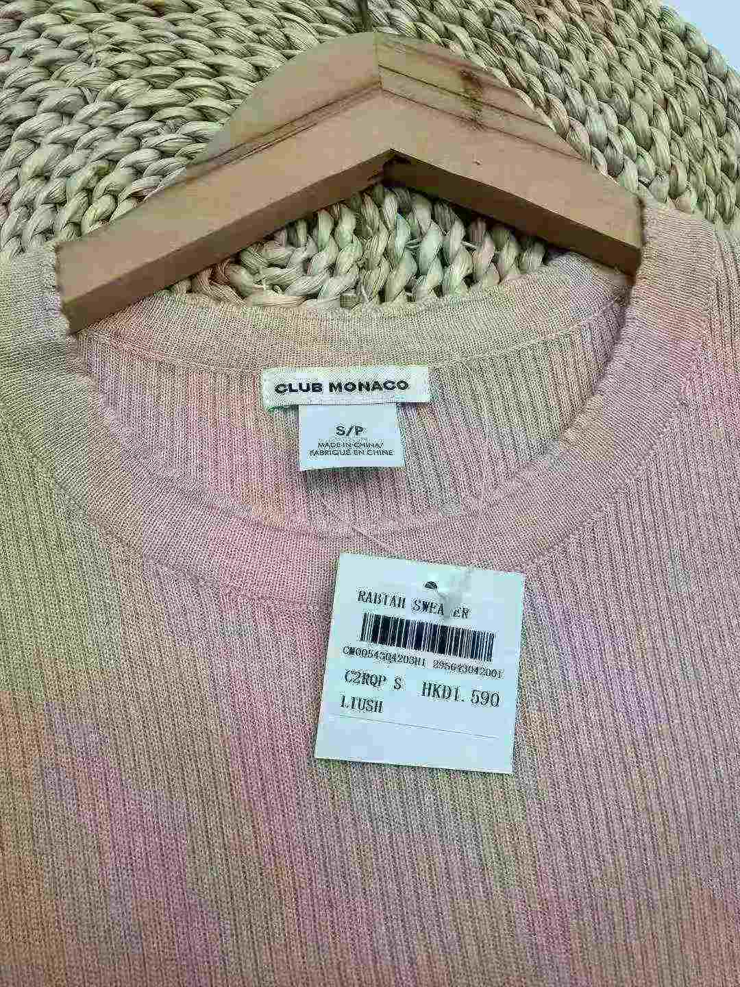 About 100 Pcs Original Brand Pink XS-S Slim Knit Women Tops - Image 5