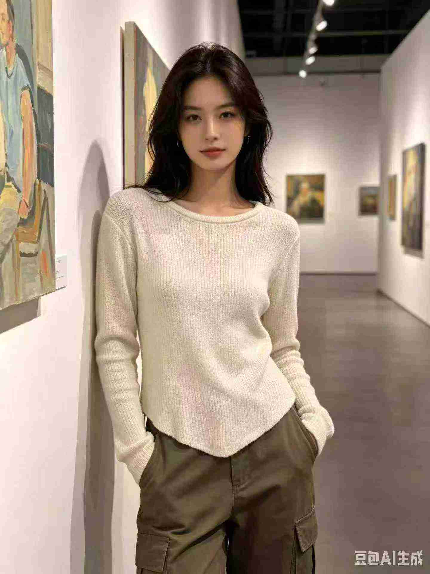 Crew Neck Rib Knit Sweater, Multiple Colors, Total 240 Pcs, One Size - Image 7