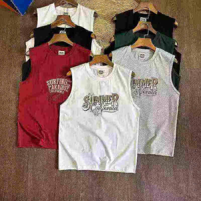 6800 Pieces Plus Size Men's Cotton Sleeveless Vest T-shirts - Image 2