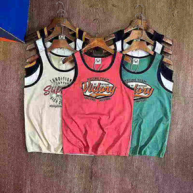 6800 Pieces Plus Size Men's Cotton Sleeveless Vest T-shirts - Image 3