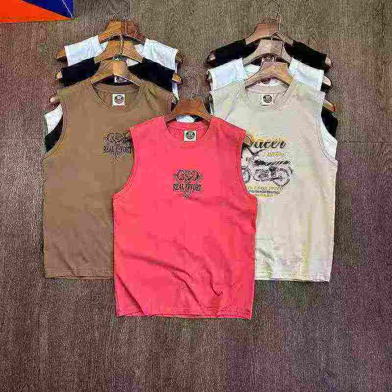 6800 Pieces Plus Size Men's Cotton Sleeveless Vest T-shirts - Image 4