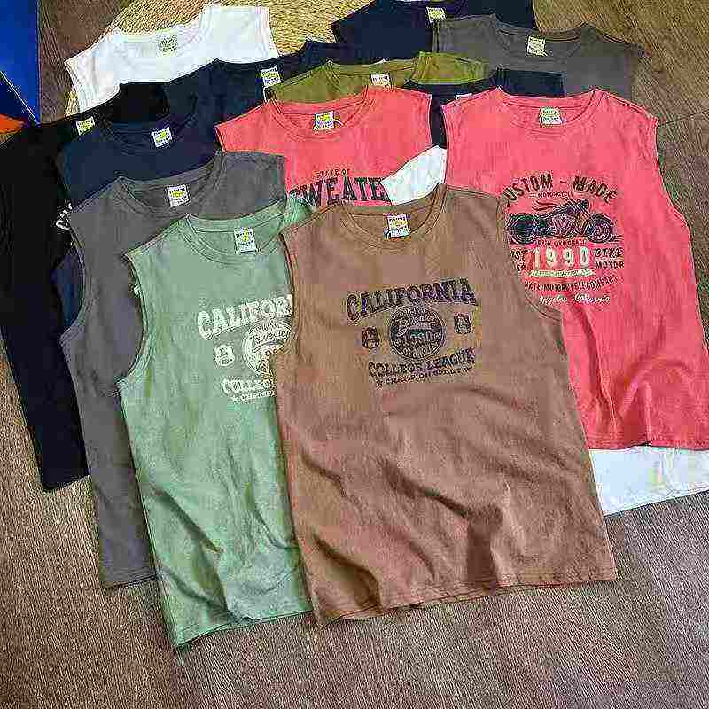 6800 Pieces Plus Size Men's Cotton Sleeveless Vest T-shirts - Image 8