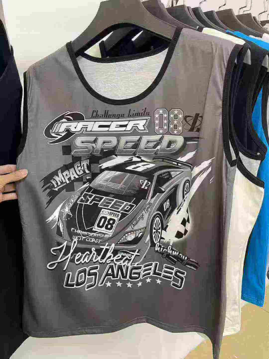 6800 PCS Large Size Men's Cotton Sleeveless Tank Tops - Image 2