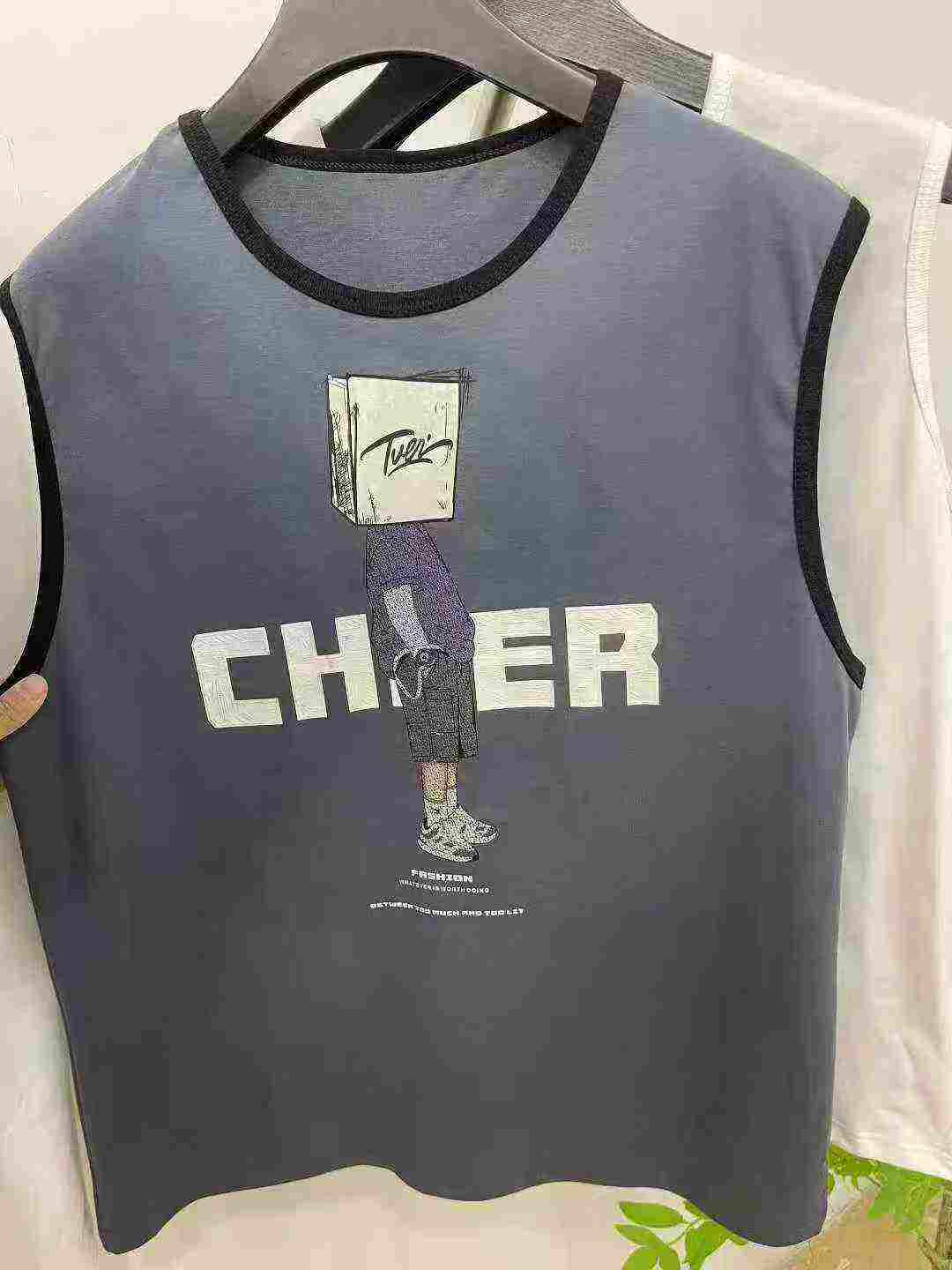 6800 PCS Large Size Men's Cotton Sleeveless Tank Tops - Image 3