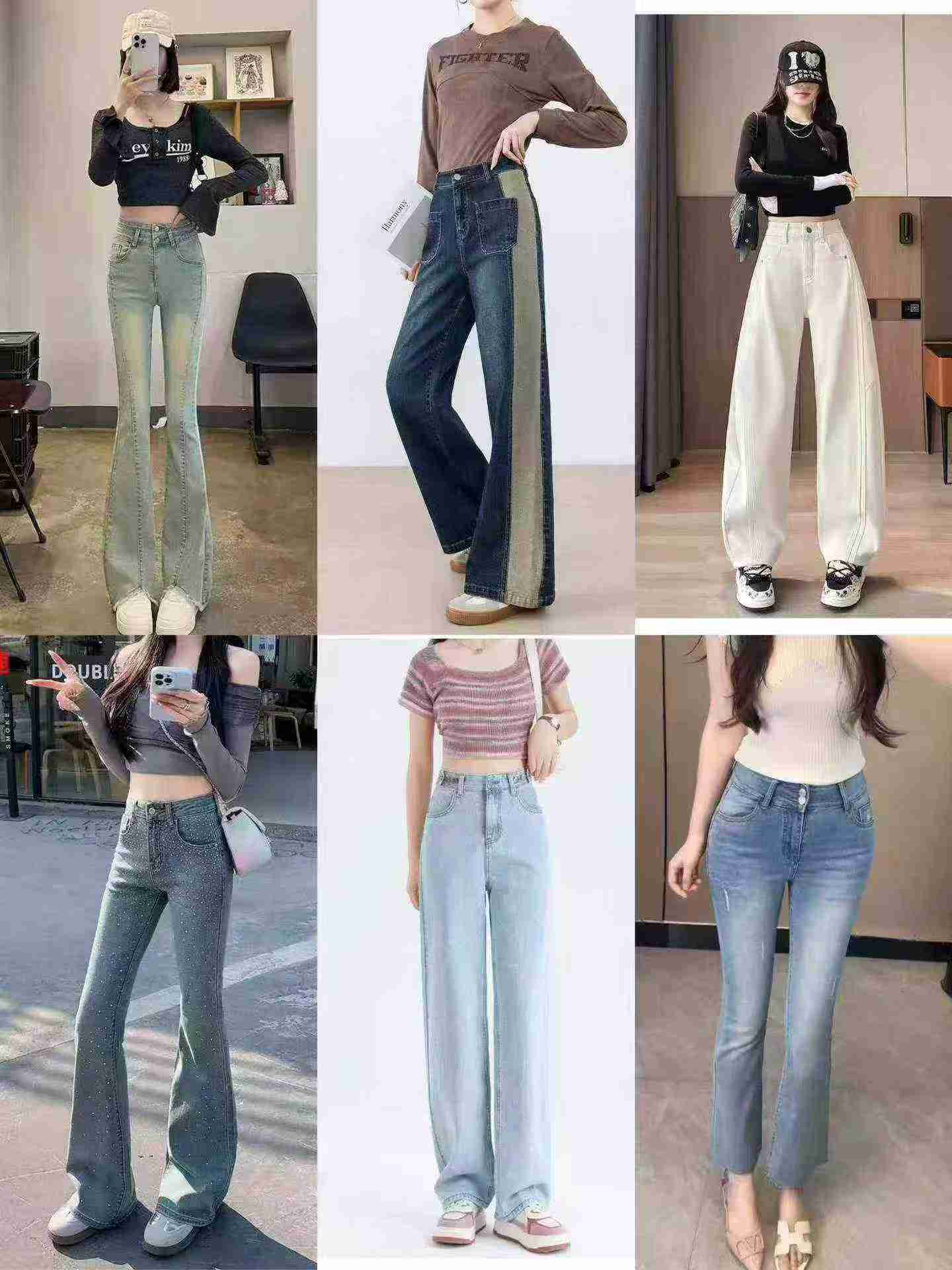About 3500 Pcs High Quality Mixed Women's Denim Jeans Bulk Clearance - Image 2
