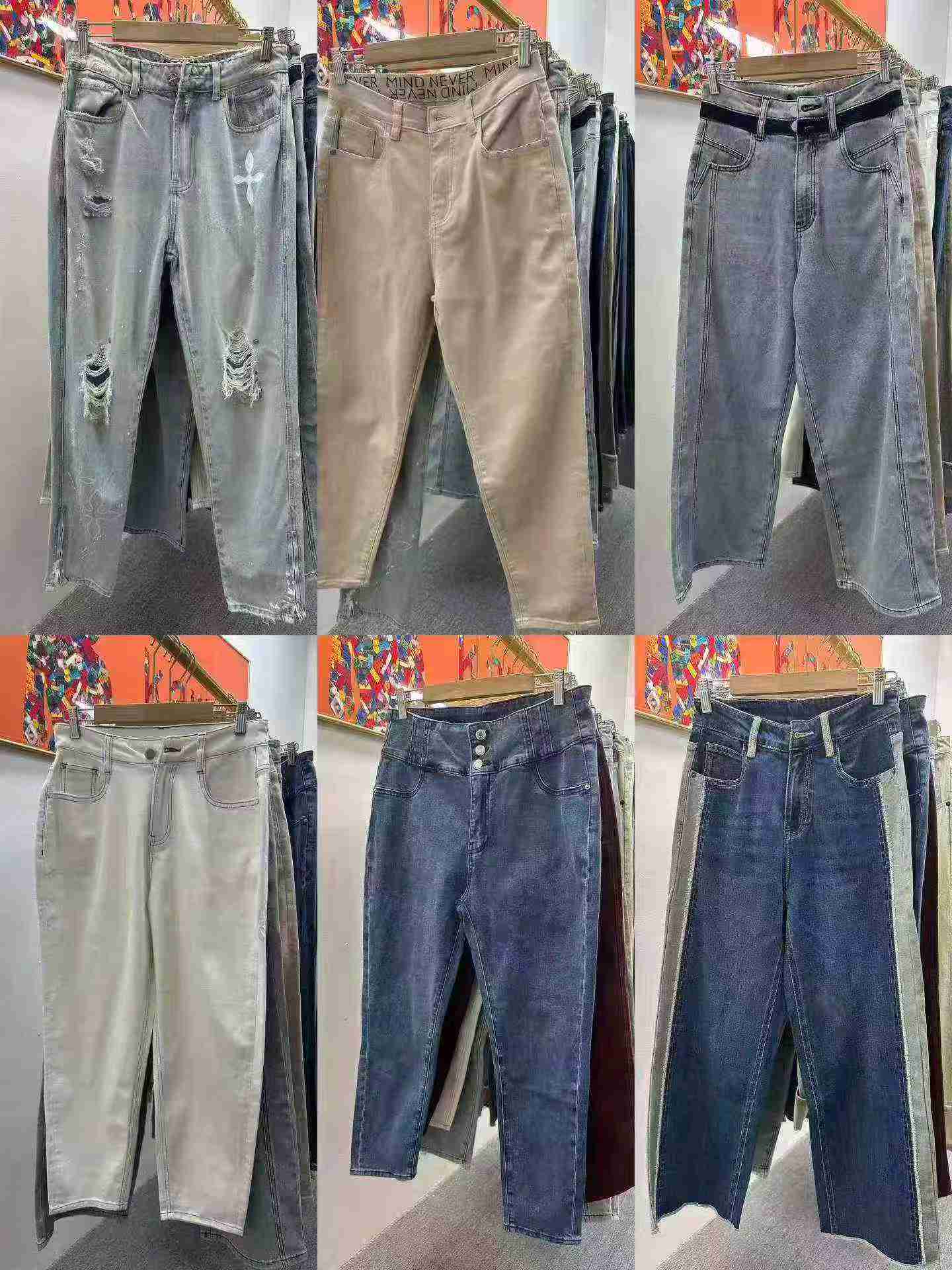 About 3500 Pcs High Quality Mixed Women's Denim Jeans Bulk Clearance - Image 8