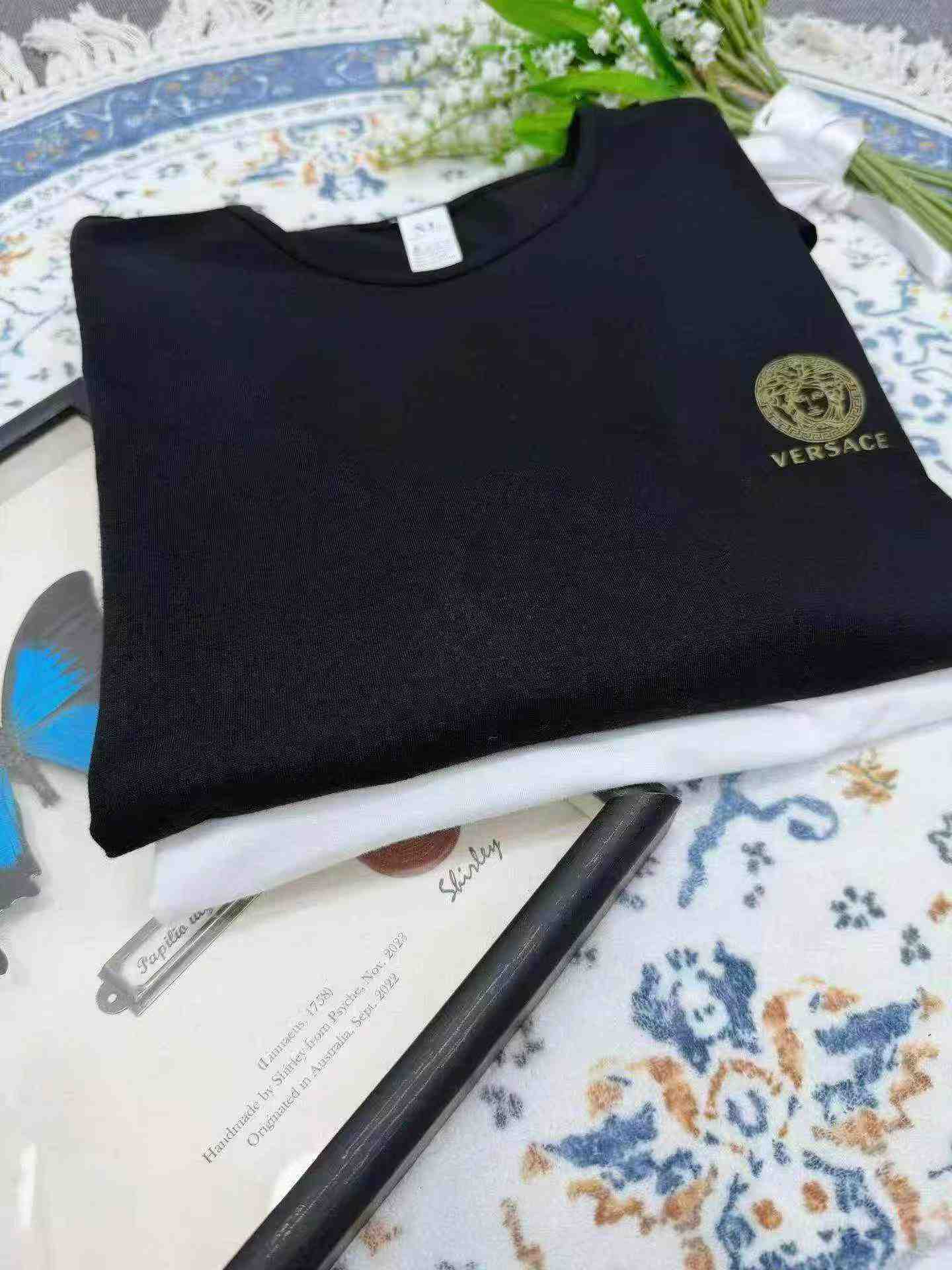 1500 Pcs Heavy Rhinestone Ice Silk Men's Short Sleeve T-shirts - Image 4