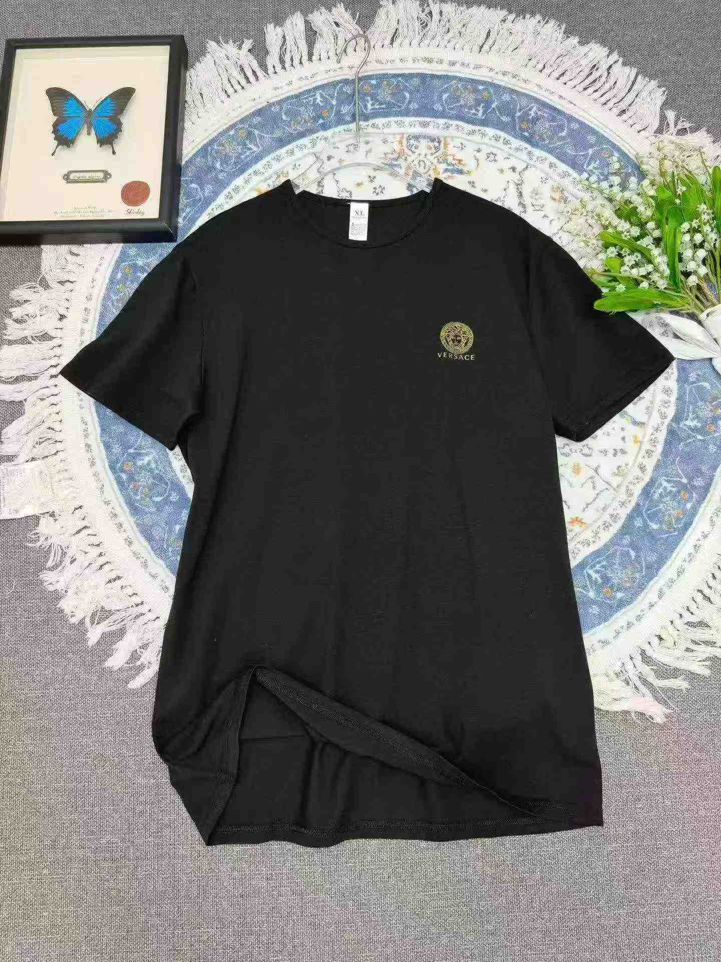 1500 Pcs Heavy Rhinestone Ice Silk Men's Short Sleeve T-shirts - Image 5
